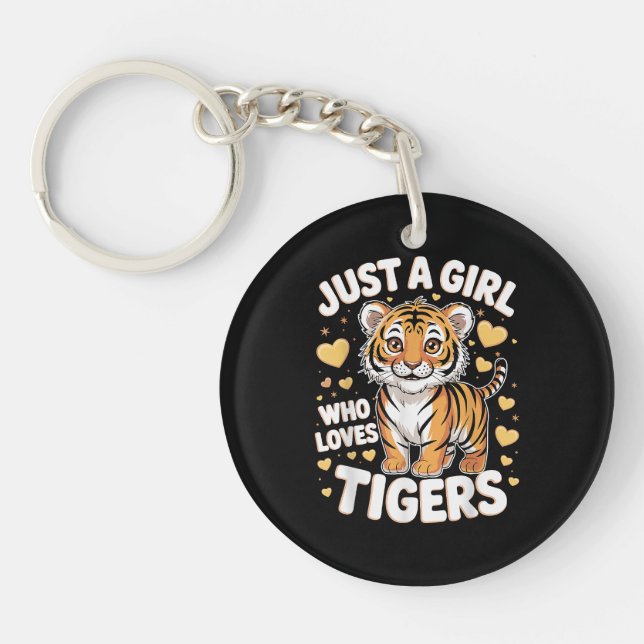 Cute Tiger Animal, bara en flicka som Kärlek Tiger (Framsidan)