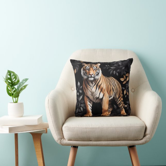 Cute Tiger anpassar presentationen med din egen de Kudde (Stol)