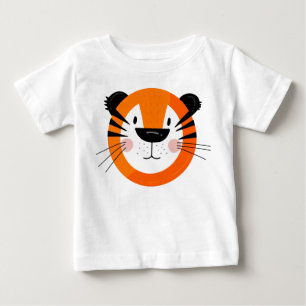 Cute Tiger Ansikte Art T Shirt