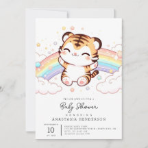 Cute Tiger Baby Shower