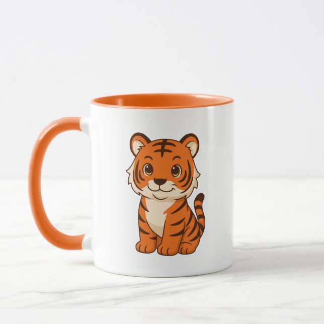 Cute Tiger Cub Mugg (Vänster)