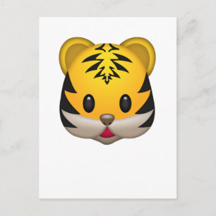 Cute Tiger Emoji Vykort