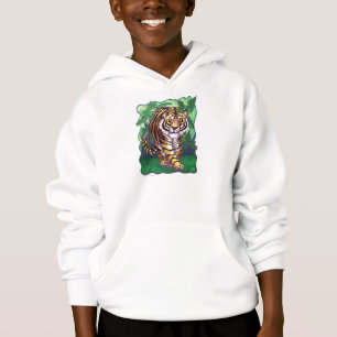 Cute Tiger Head och Svan Kids Sweatshirt T Shirt