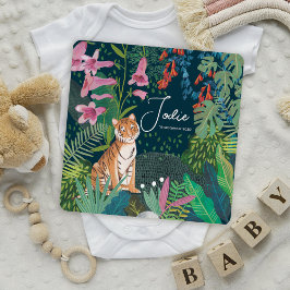 Cute Tiger Jungle Birth Notice Tack Kort