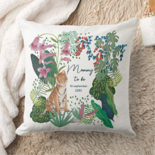 Cute Tiger Jungle-Mamma för att bli babystötare Kudde