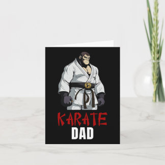 Cute Tiger Karate Pappa - Funny martialkonst Toppe Kort