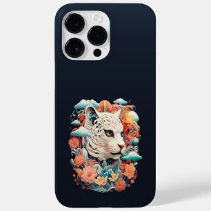Cute Tiger med blommor Papper Cutout