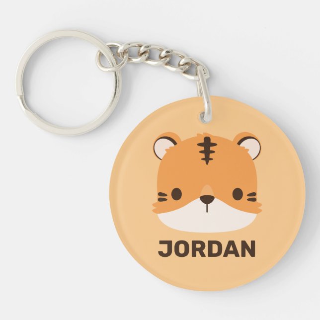 Cute Tiger med Personlig Namn (Framsidan)