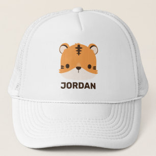 Cute Tiger med Personlig Namn Keps