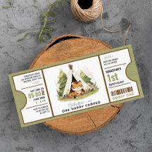 Cute Tiger One Lycklig Camper 1:a födelsedagen Bil