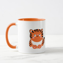 Cute tiger personlig mugg