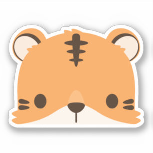 Cute Tiger Sticker Klistermärken