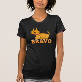 Cute tiger unge kattdjur (modig bravo tecknad) tee shirt