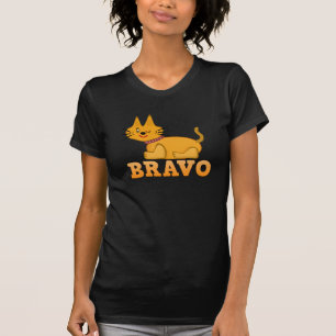 Cute tiger unge kattdjur (modig bravo tecknad) tee shirt