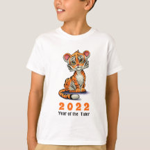 Cute Tiger Unge kinesiska nyår 2022 