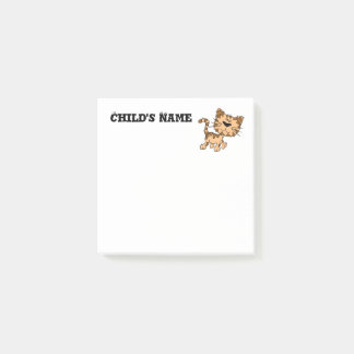 Cute Tiger Unge Post-it Block