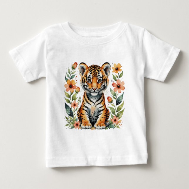 Cute tiger unge t shirt (Framsida)