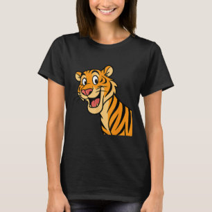 Cute Tiger Wildcat Funny Wildlife Animal Jungle T Shirt