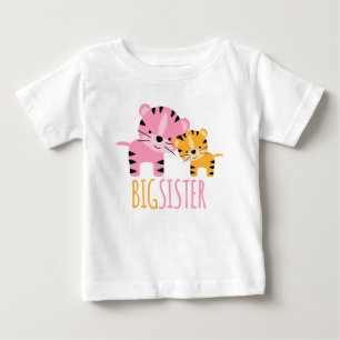 Cute Tigers "Big Sister" Girl's T-shirt