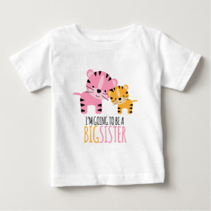 Cute Tigers "Big Sister to be" Tee Shirt