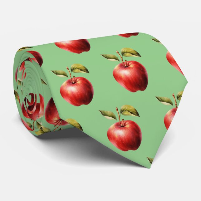 Cute tileed äpple mönster frukt slips (Rullad)