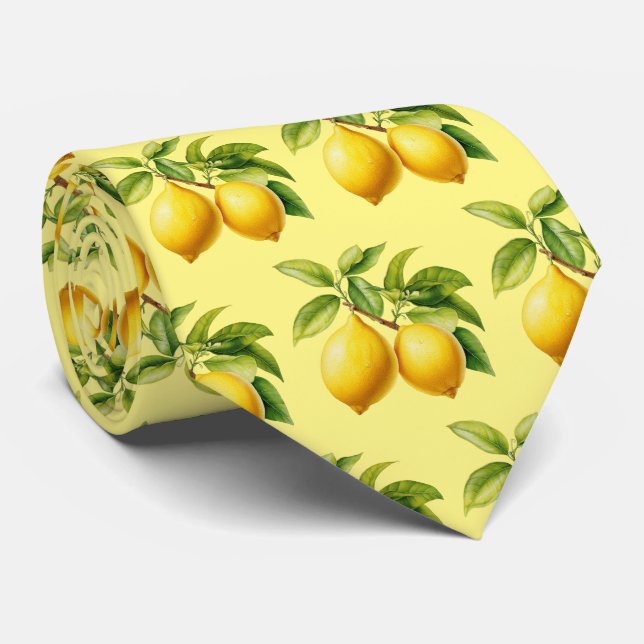 Cute tileed lemon Frukt mönster Slips (Rullad)