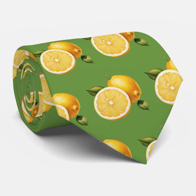 Cute tileed lemon Frukt mönster Slips (Rullad)