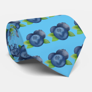 Cute timade blåbär mönster slips