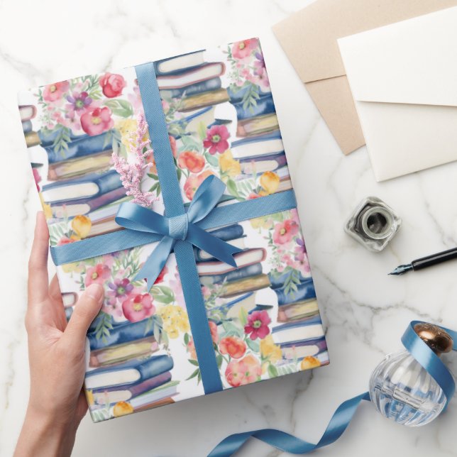 Cute timade bokar mönster presentpapper (Gifting)