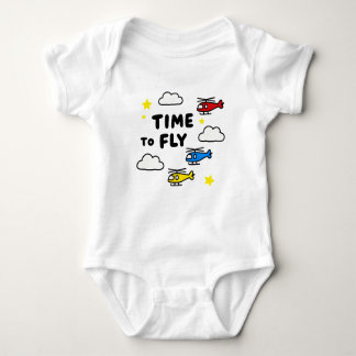 Cute Time To Fly Helicopters T Shirt