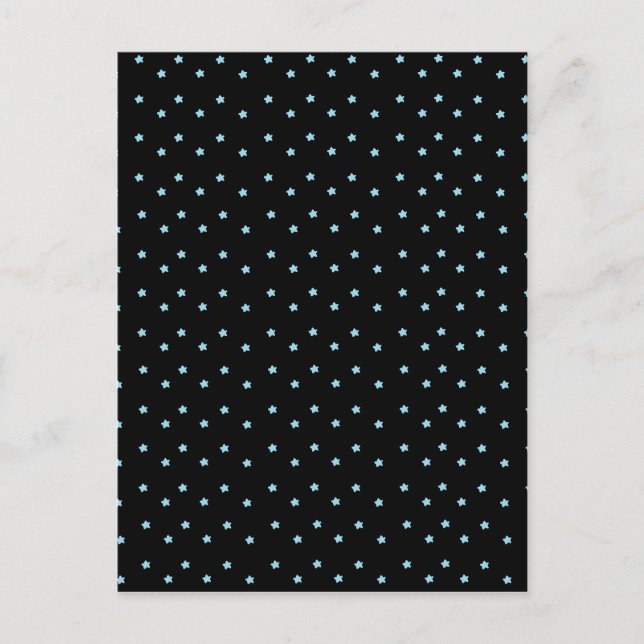 Cute Tiny Blue Stars Vykort (Framsida)