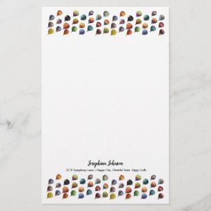 Cute Tiny Luftballong Mönster Brevpapper