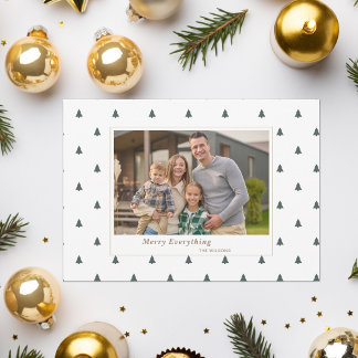 Cute Tiny Träd Helgdagar jul Photo Helg Vykort
