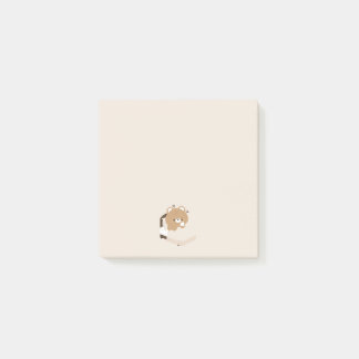 Cute Tired Brown Bear Post-it Block