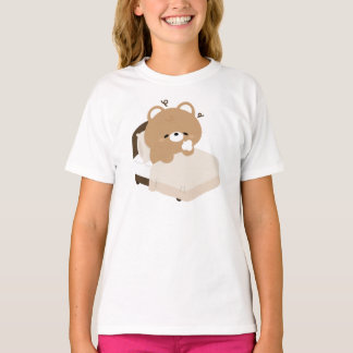Cute Tired Brown Bear T Shirt