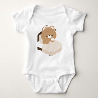 Cute Tired Brown Bear T Shirt