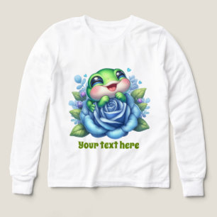 Cute tjejer groda älskare anpassade t shirt