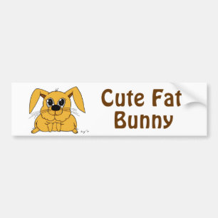 Cute Tjock Bunny Bildekal