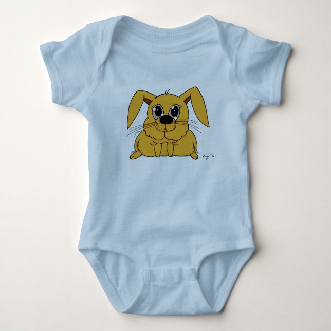 Cute Tjock Bunny Infant Creeper T-shirt (Framsida)