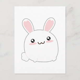 Cute Tjock Bunny - kaninätliga fluffy Vykort