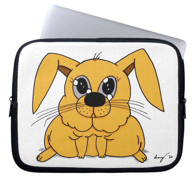 Cute Tjock Bunny Laptop sleeve (Framsidan)