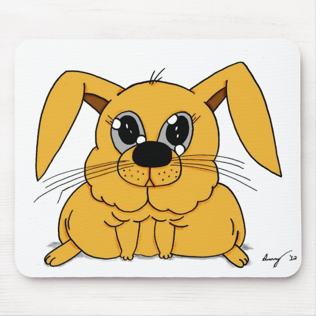 Cute Tjock Bunny Mousepad Musmatta (Framsidan)