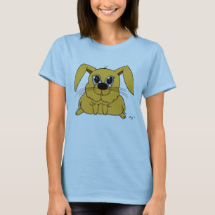 Cute Tjock Bunny Womens Baby Doll T-Shirt