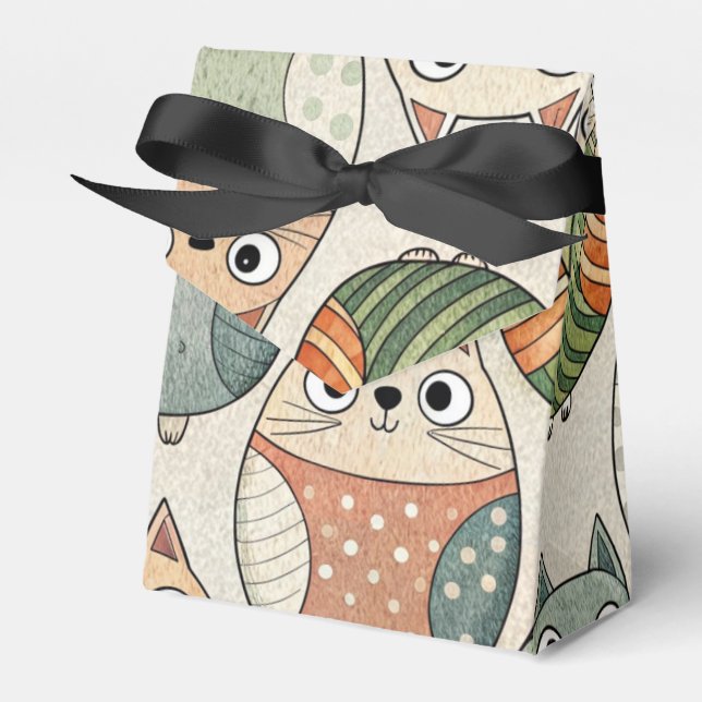 Cute Tjock Cat Presentaskar (Framsidan Sidan)