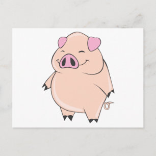 Cute Tjock Gris Vykort