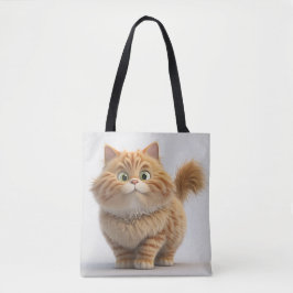 CUTE TJOCK TECKNAD ORANGE TABBY KATT TYGKASSE