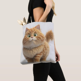 CUTE TJOCK TECKNAD ORANGE TABBY KATT TYGKASSE