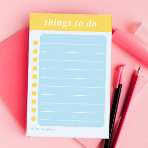 Cute to Do List School Post-it Block