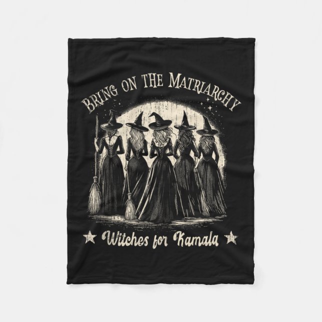 Cute To Matriarchy Witchy for Kamala Wicked Fleecefilt (Framsidan)