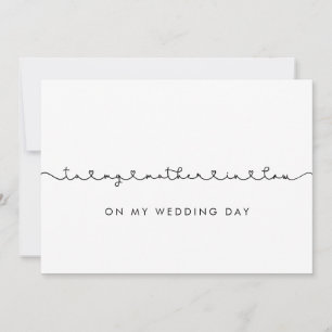 Cute to my mor in law on my bröllopsdag card inbjudningar